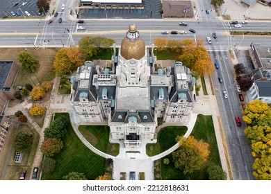 Terre Haute, Indiana Court House In The Fall 