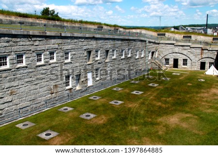 The terreplein at Fort Knox in Prospect, Maine Stock photo © 