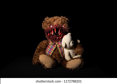 teddy bear with fangs