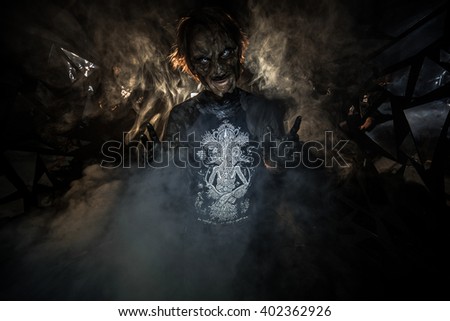 The terrible monster. Witch. Voodoo.