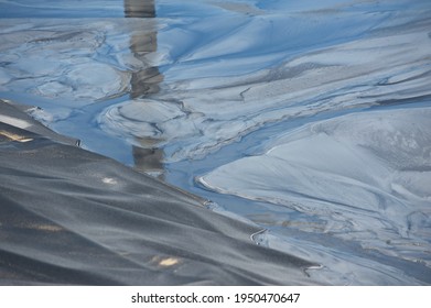  The Territory Of The Ash Dump, Where The Waste Coal Of The Heating Plant Is Mixed With Water.