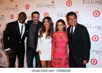 Terry Crews, Ricardo Chavira, Eva Longoria And George Lopez At The Eva Longoria Foundation Dinner, Beso, Hollywood, CA 09-29-13