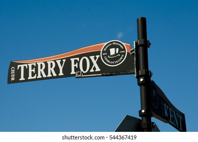 Terry Fox Street Sign - Charlottetown - Canada