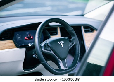 Tesla Model X Interior With Bokeh