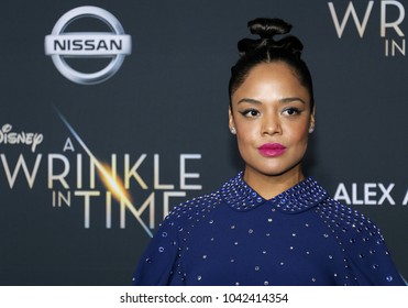 Tessa Thompson Los Angeles Premiere Wrinkle Stock Photo 1042414354