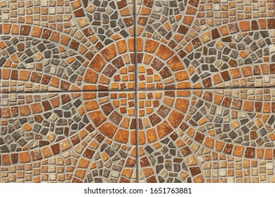 Tessellation (mosaic), Rhode, Greece - close up - Shutterstock ID 1651763881
