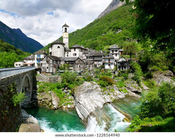 Tessin Swiss Mai 2018 View On Stock Photo (Edit Now) 1228164940