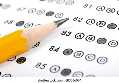 Test Score Sheet With Answers