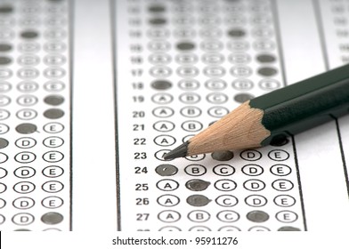 Test Score Sheet With Answers.