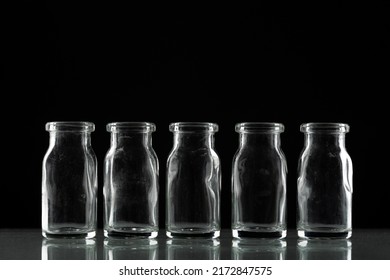 Test Tube Glass Objects Ion Black Background