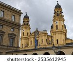 A testament to the beauty of faith and art, the Theatinerkirche rises majestically above the city, its twin towers reaching for the heavens.