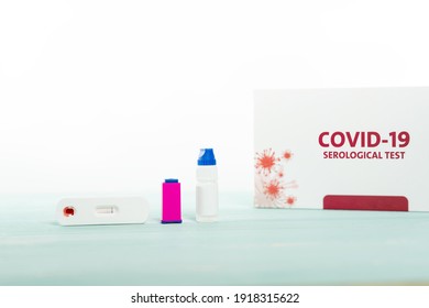 Tester Covid-19 Cassette,Sterile Lancing Device For Self-puncture And Dropper Vial Containing The Diluent,quick Rapid Serological Diagnostic Test.