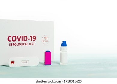 Tester Covid-19 Cassette,Sterile Lancing Device For Self-puncture And Dropper Vial Containing The Diluent,quick Rapid Serological Diagnostic Test.