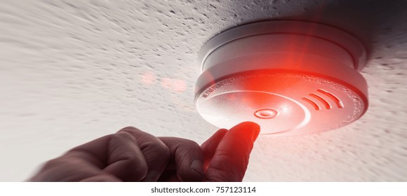 Testing Domestic Home Smoke Alarm Detector