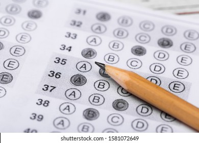 Testing Exercise Exam Paper Computer Sheet Stock Photo (Edit Now ...