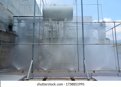  Testing fire sprinkler systems,Deluge valve system testing, Power transformers,Power Plant Thailand 2020
 - Shutterstock ID 1738851995