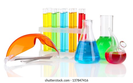 Beaker Chemicals Realistic 3d Laboratory Glass Stock Vector (Royalty ...