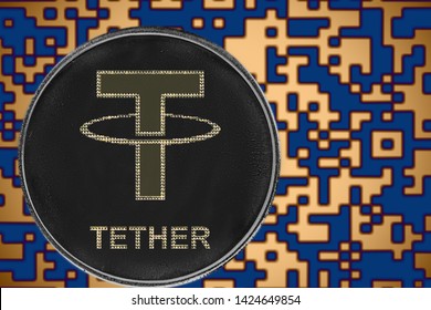 tether usdt coin cryptocurrency on the background of crypto code - Powered by Shutterstock - Get 15% off with code: PIKWIZARD15