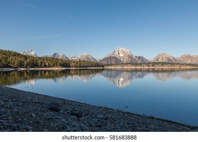 Teton Reflection In Jackson Lake