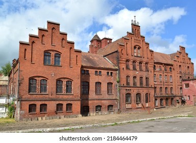 Teutonic Castle Tapiau On A Summer Day. Gvardeysk, Kaliningrad Region