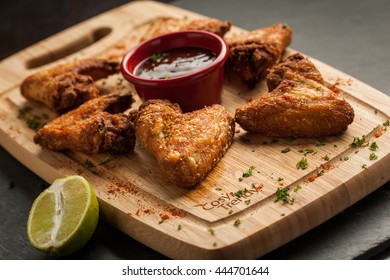 Tex Mex Chicken Wings As Served In A Restaurant