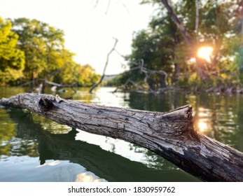 The Texas Guadalupe River Sunset