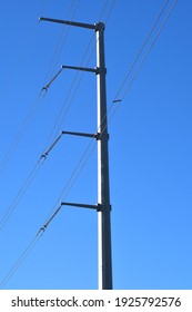 Texas Isolated High Power Electric Transmission Pole