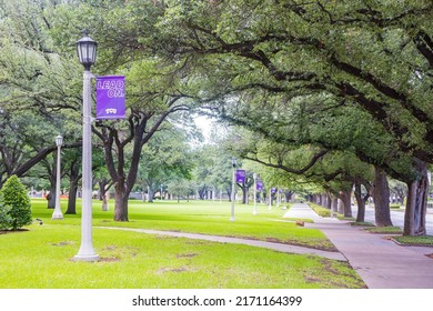 Texas, JUN 18 2022 - Overcast View Of The Campus Of Texas Christian University