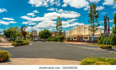 Texas, Queensland, Australia - Jan 5, 2022: Main Street In Town