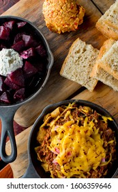 Texas Smokehouse Bbq Traditional Sides. Pork N Beans, Coleslaw, Potato Salad, Pickeled Onions, Cucumbers Jalapenos Homemade Corn Bread Typically Served With Bbq Meats And Chicken. 