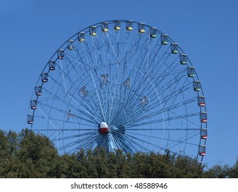 Texas Star Ferris Wheel At Fair Park In Dallas Texas