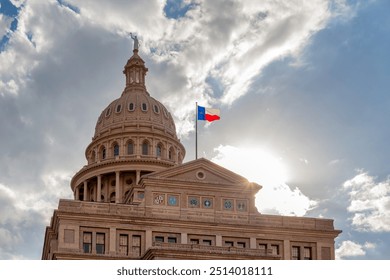 The Texas State Capitol Building at sunset in Austin, Texas, USA - Powered by Shutterstock