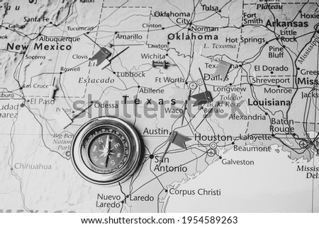 Texas State on the map