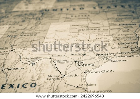 Texas State on the map