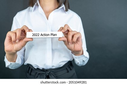 The Text 2021 Action Plan. Business Woman 