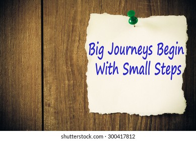 356 Big journey begin with small steps Images, Stock Photos & Vectors ...