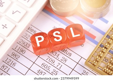 Text blocks on the chart:PSL