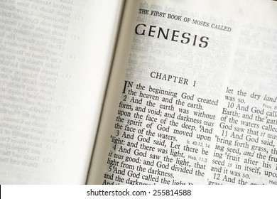 Text Of Genesis, Chapter 1, The First Book Of The Holy Bible 