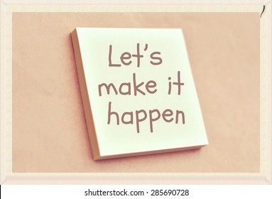 Let S Make It Happen Images Stock Photos Vectors Shutterstock