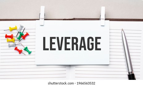 Text Leverage On Stickers On The Diary With Office Tools