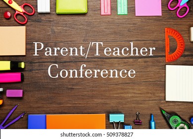 PowerPoint Template: teachers parents - text parent teacher conference ...