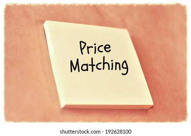 Text Price Matching On The Short Note Texture Background