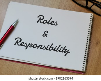 5,998 Roles and responsibilities Images, Stock Photos & Vectors ...