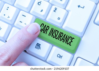 Text showing inspiration Car Insurance. Word Written on Accidents coverage Comprehensive Policy Motor Vehicle Guaranty -49187 - Shutterstock ID 2196209107