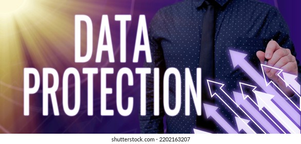 Text showing inspiration Data ProtectionProtect IP addresses and personal data from harmful software. Business showcase Protect IP addresses and personal data from harmful software - Shutterstock ID 2202163207