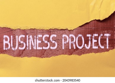 Text sign showing Business Project. Business concept Planned set of interrelated tasks to be executed over time Brainstorming New Ideas And Inspiration For Solutions Breakthrough Problems - Shutterstock ID 2043983540