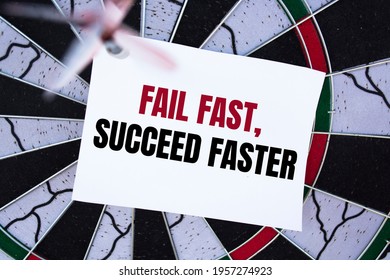 Text Sign Showing Fail Fast, Succeed Faster