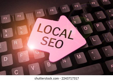 Text sign showing Local Seo. Word for This is an effective way of marketing your business online - Shutterstock ID 2243717317