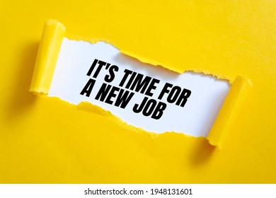 Text sign showing It's time for a new job - Shutterstock ID 1948131601