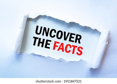 Text Sign Showing Uncover The Facts.